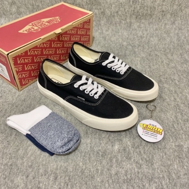 SEPATU V4NS AUTHENTIC BLACK WHITE OG SEPATU PRIA WANITA PREMIUM WAFFLE DT/IFC