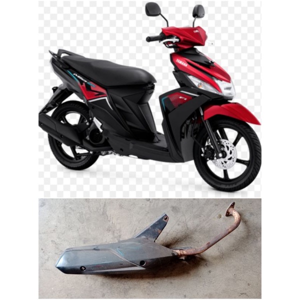 Knalpot Standart Yamaha Mio M3/Mio soul GT125/Mio Z/Fino Injeksi 125 Original