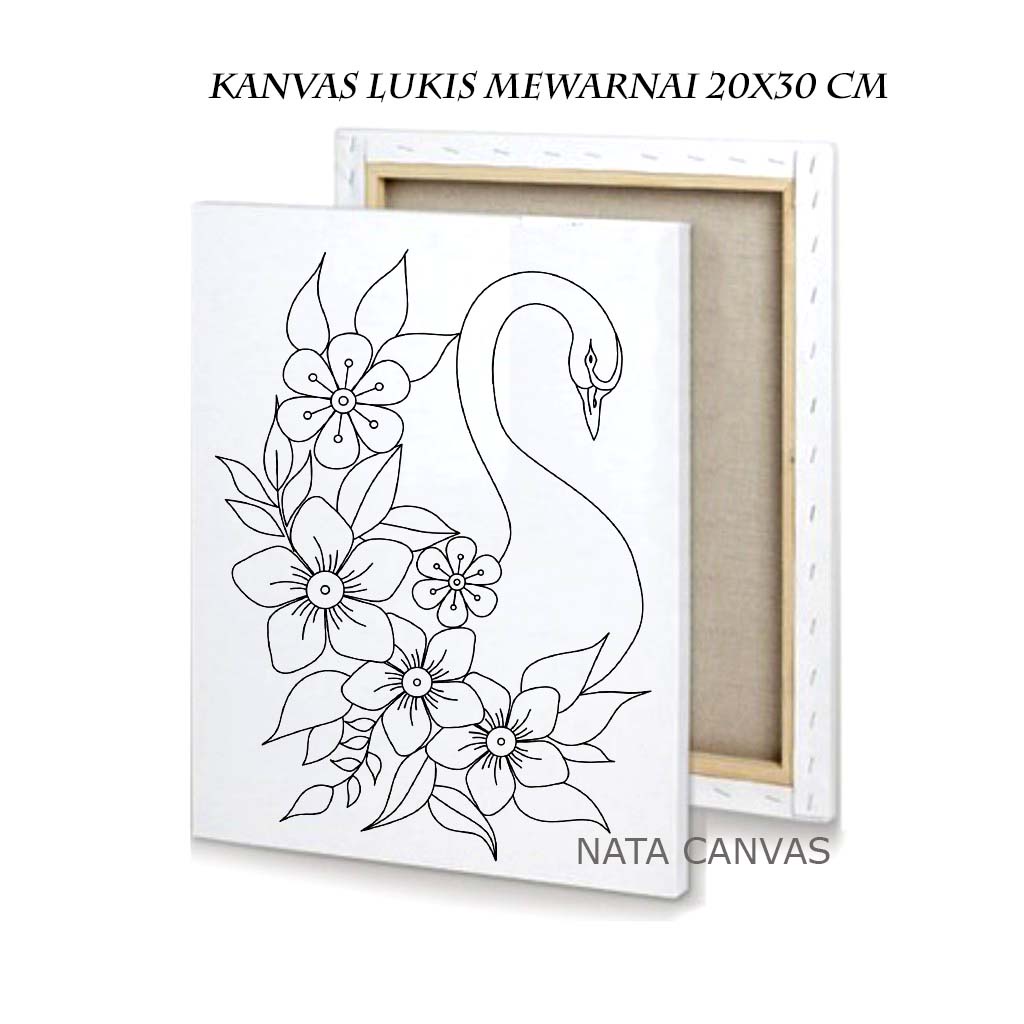 

Kanvas Lukis Sketsa Mewarnai 20x30 cm