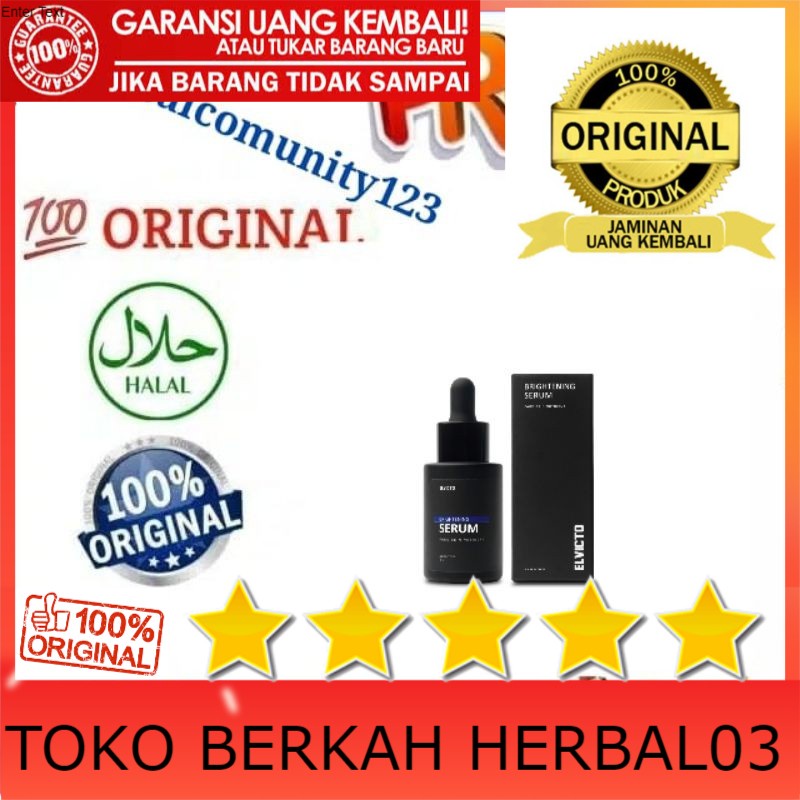 100% ASLI Elvicto New Brightening Serum, Serum Elvicto BPOM HALAL ORIGINAL