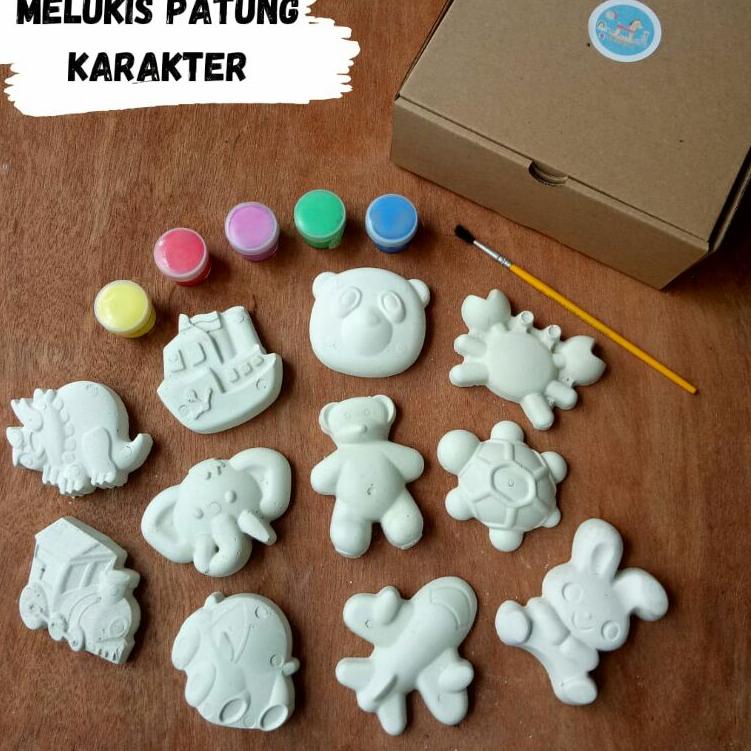 

[XaP㊓] Melukis Patung Karakter / Paket Melukis / Mewarnai Patung Karakter ||New stokk