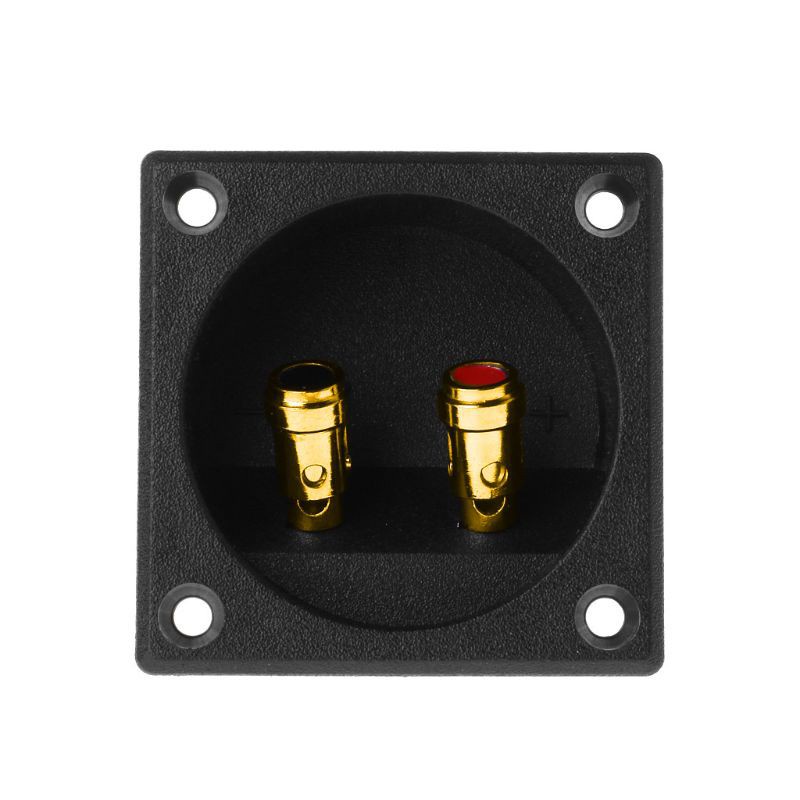 btsg Terminal Cup Connector 270 Parts Express Double Binding Posts Twist Gold Banana Jacks Recessed Subwoofer Speaker Box Enclosure