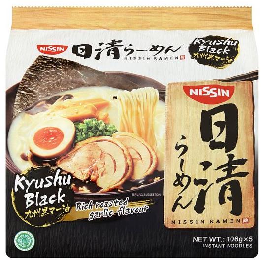 

MIE NISSIN RAMEN KYUSHU BLACK RICH ROASTED GARLIC FLAVOUR 5 X 106 GR