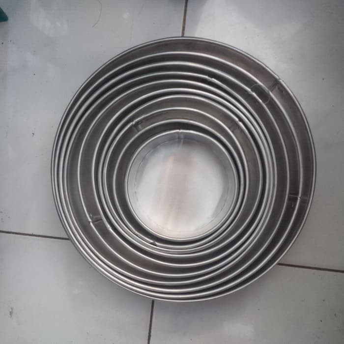 loyang/bulat/14 cm/alumunium/anti karat/cetakan/kue