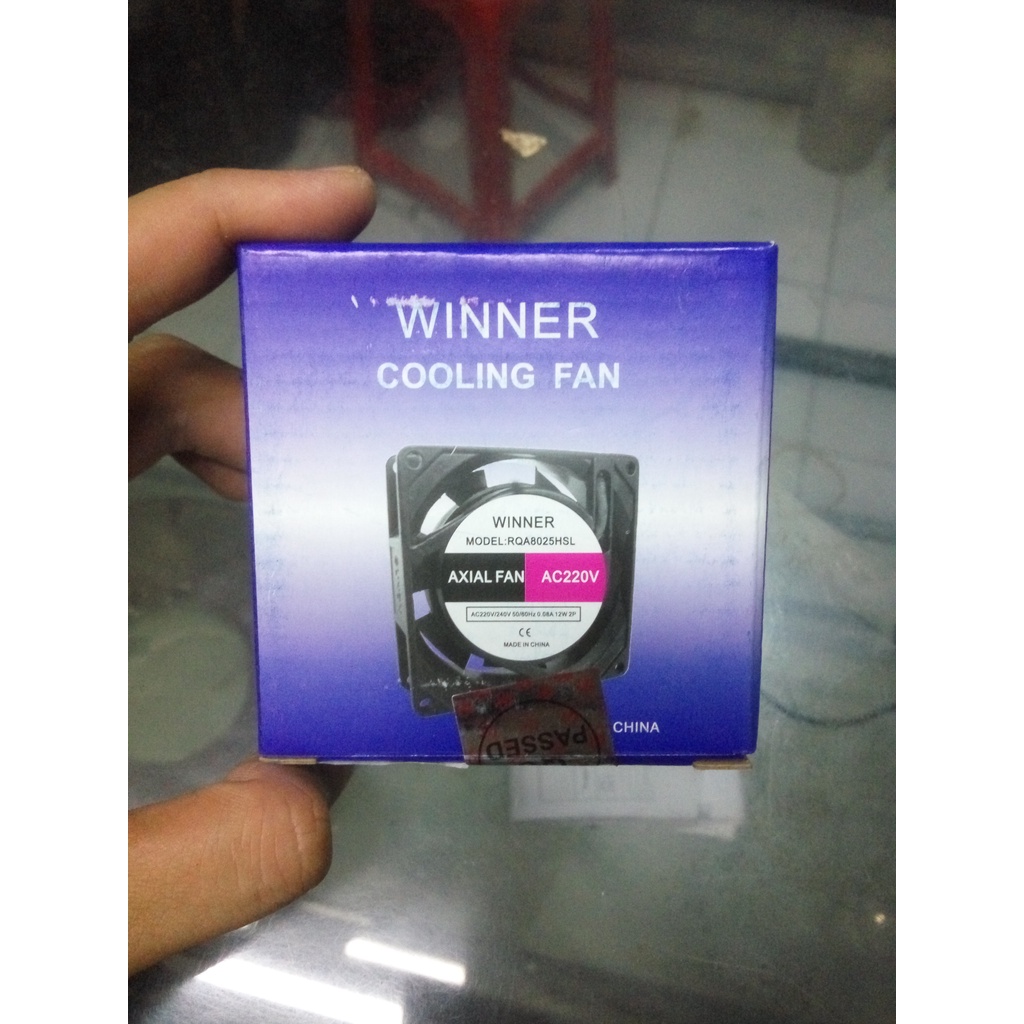 Kipas Power AC 220V ukuran 8x8cm