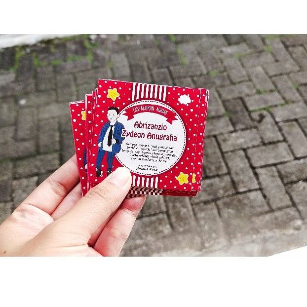 

50 pcs Label / Sticker Birthday / Tasyakuran Aqiqah