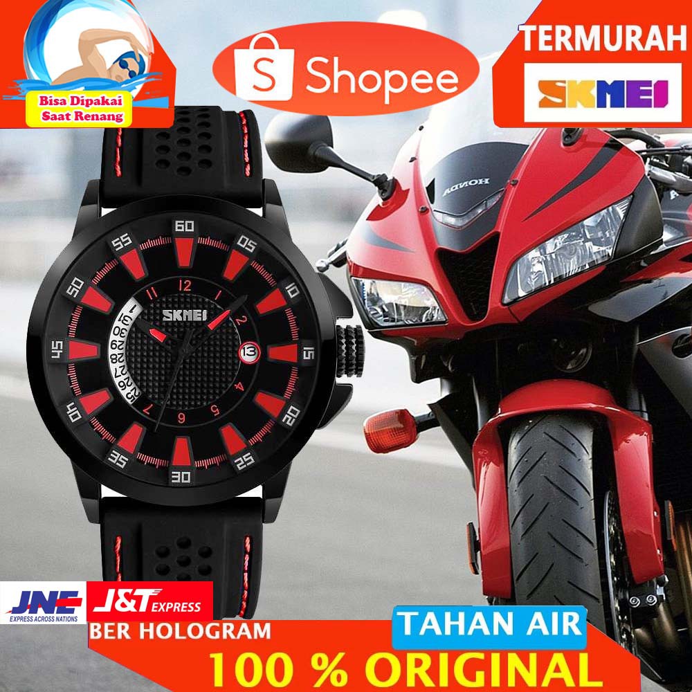ORIGINAL SKMEI Jam Tangan Analog Pria - 9152 [Merah]