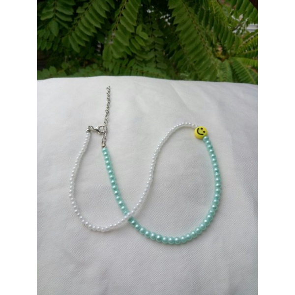 smiley beads necklace // beads necklace // kalung manik-manik