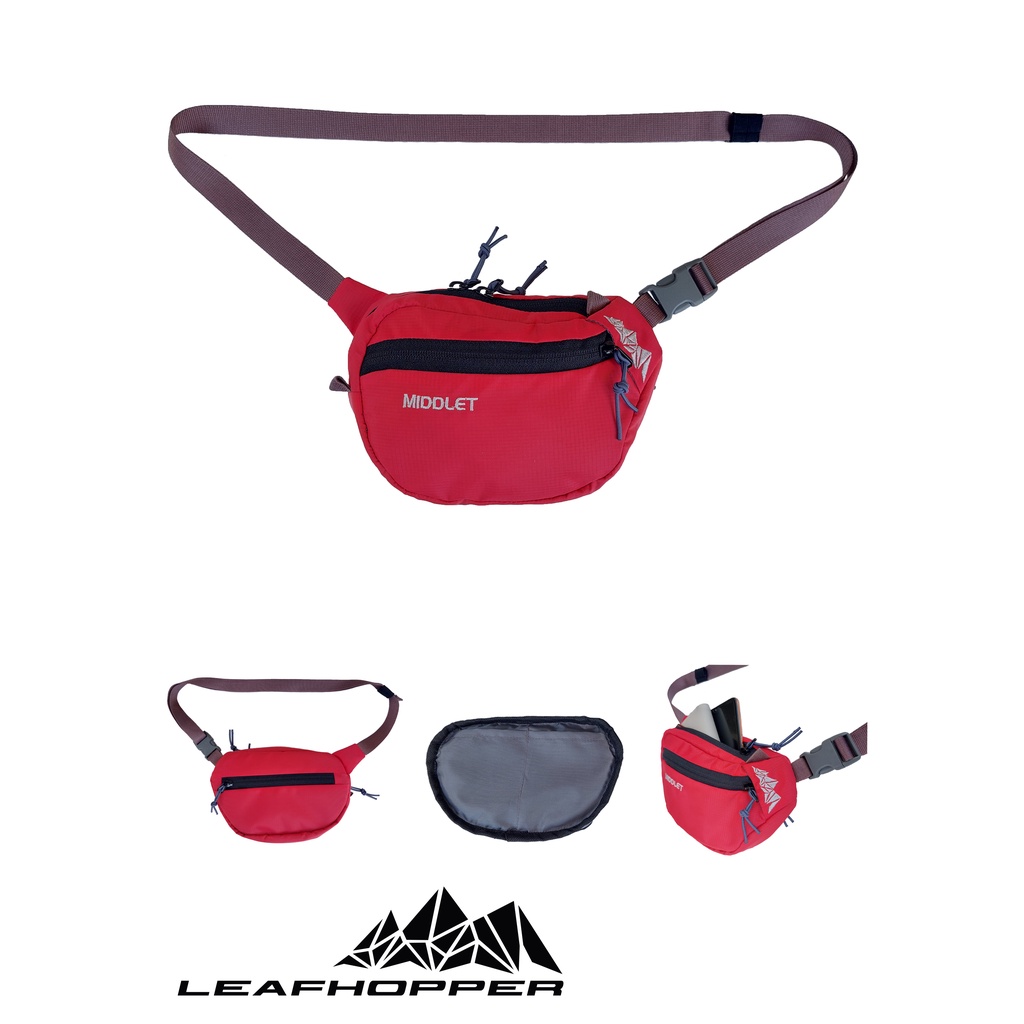 TAS PINGGANG TAS SELEMPANG PRIA WATERPROOF WAIST BAG MIDDLET PRIA ANTI AIR ANTI SOBEK
