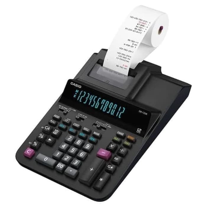 Kalkulator Struk Print Casio DR120R - / Printing Calculator 120R