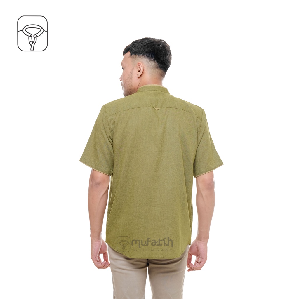 Kemeja Koko | Baju Koko | Kemko Azran (Mufatih) Hijau Olive