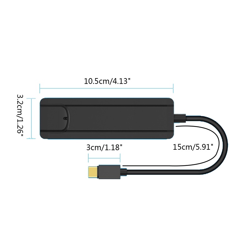 Vivi Hub USB Type C 5in1 Ultra Slim Dengan Ethernet, PD Charging 4K HDMI-compatibl