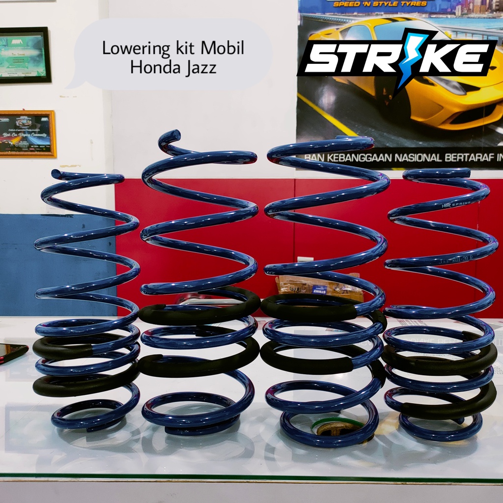 LOWERING KIT HSR PER CEPER | LOWERING KIT HSR BLUE - HONDA JAZZ 2007-2018