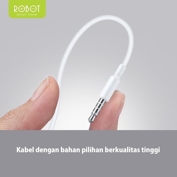 ROBOT Earphone/Headset Android/iPhone Garansi Resmi 1 Tahun - RE701 ORIGINAL