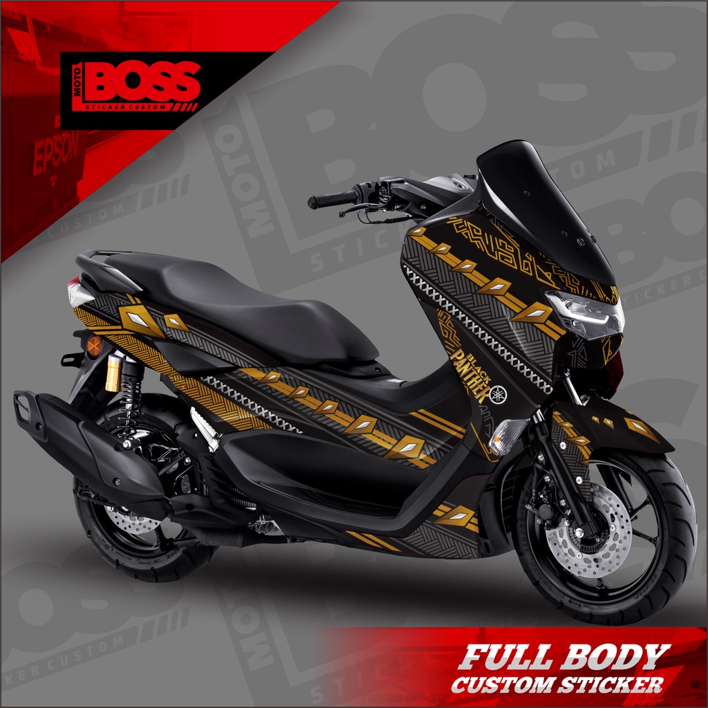 Decal Sticker Stiker Nmax 2020 2021 2022 Full Body New Nmax Motif Black Phanter