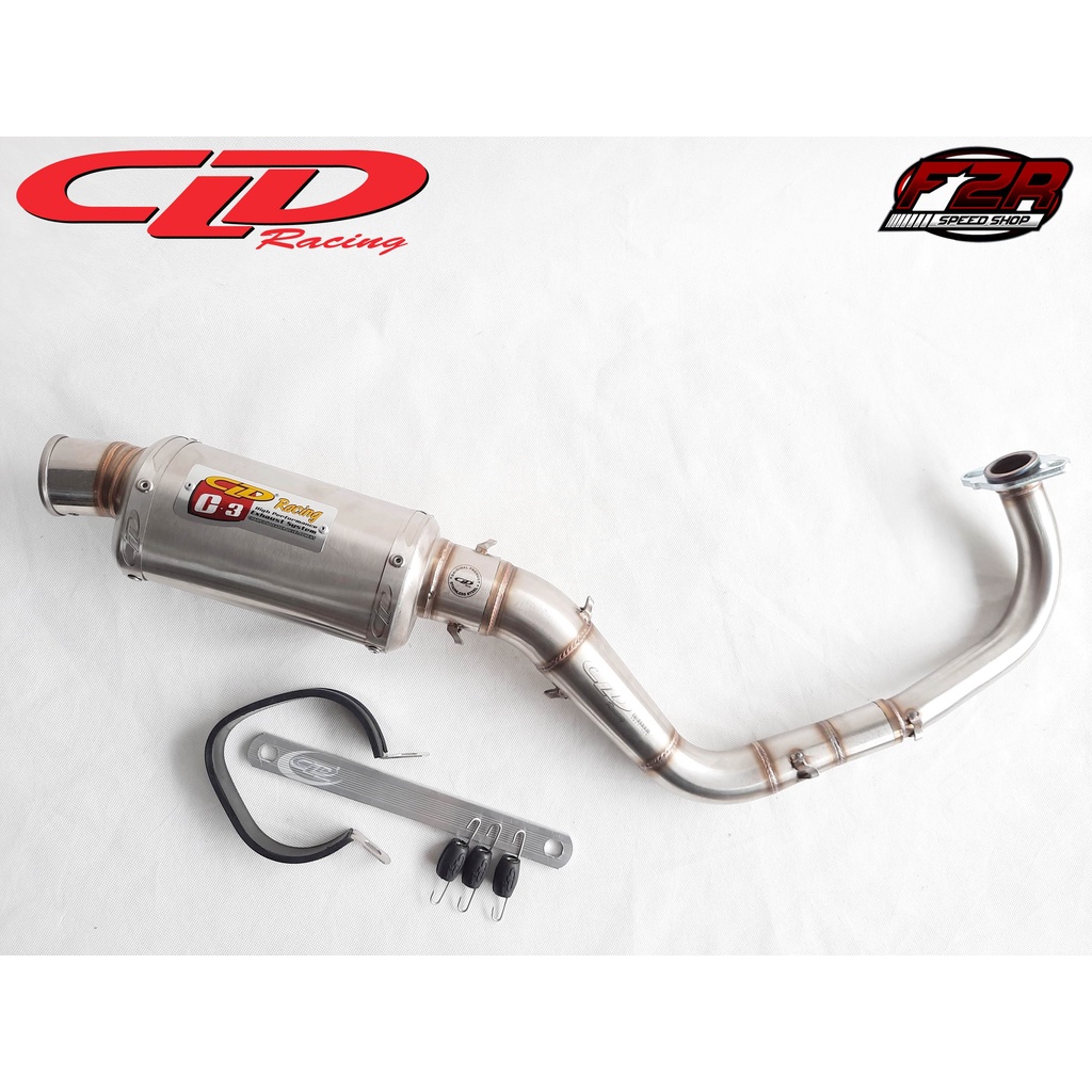 KNALPOT CLD RACING BEAT SCOOPY VARIO 110 C3 BULAT DAN OVAL