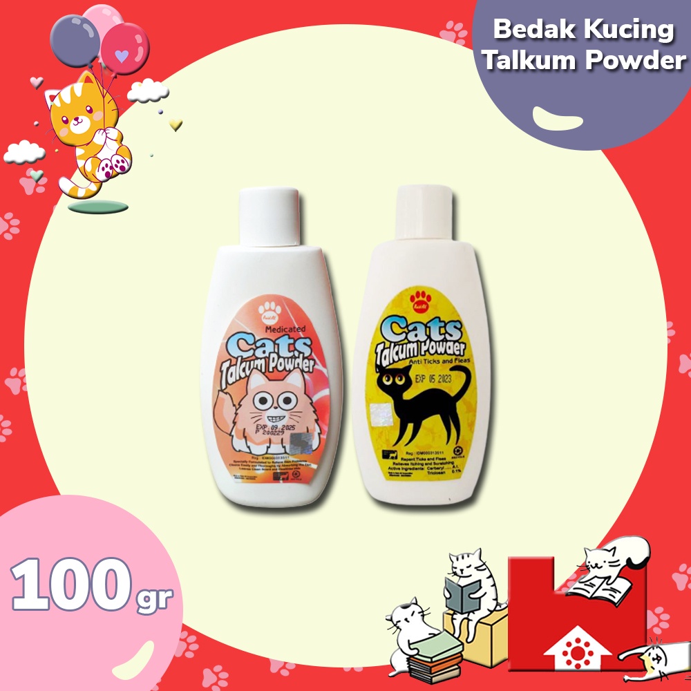 Talkum Powder Kutu &amp; Jamur - Bedak Kucing