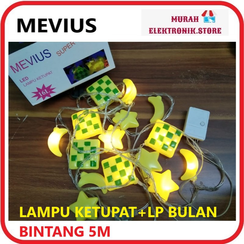 Lampu Hias Lebaran lampu hias bentuk Bulan Bintang Ketupat