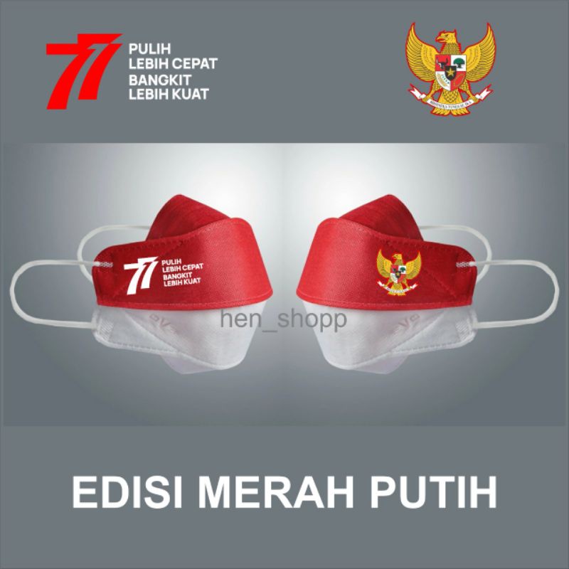 masker merah putih evo logo garuda 77