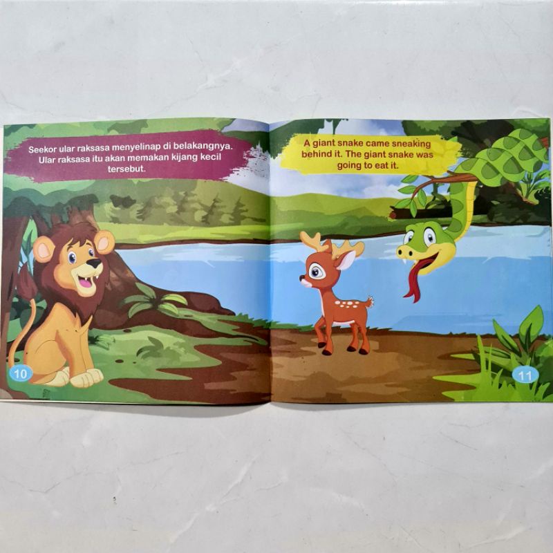 FULL COLOR BUKU CERITA ANAK BERGAMBAR - SERI FABEL INSPIRATIF - BILINGUAL INDONESIA INGGRIS