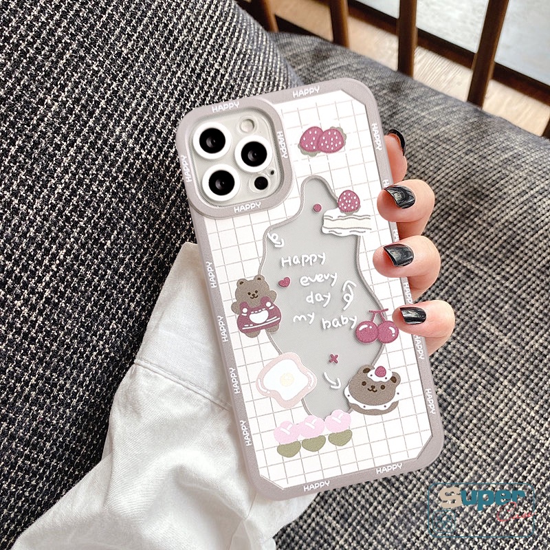 Soft Tpu Clear Case Samsung A51 A71 A11 A52 A21s A10s A32 A10 A14 A04E A04 A50 A73 A53 A03s A30s M23 A02 A22 M32 A33 A23 A12 A20s A52S A13 F22 A50s Sarung Kelinci Beruang Kartun Lucu