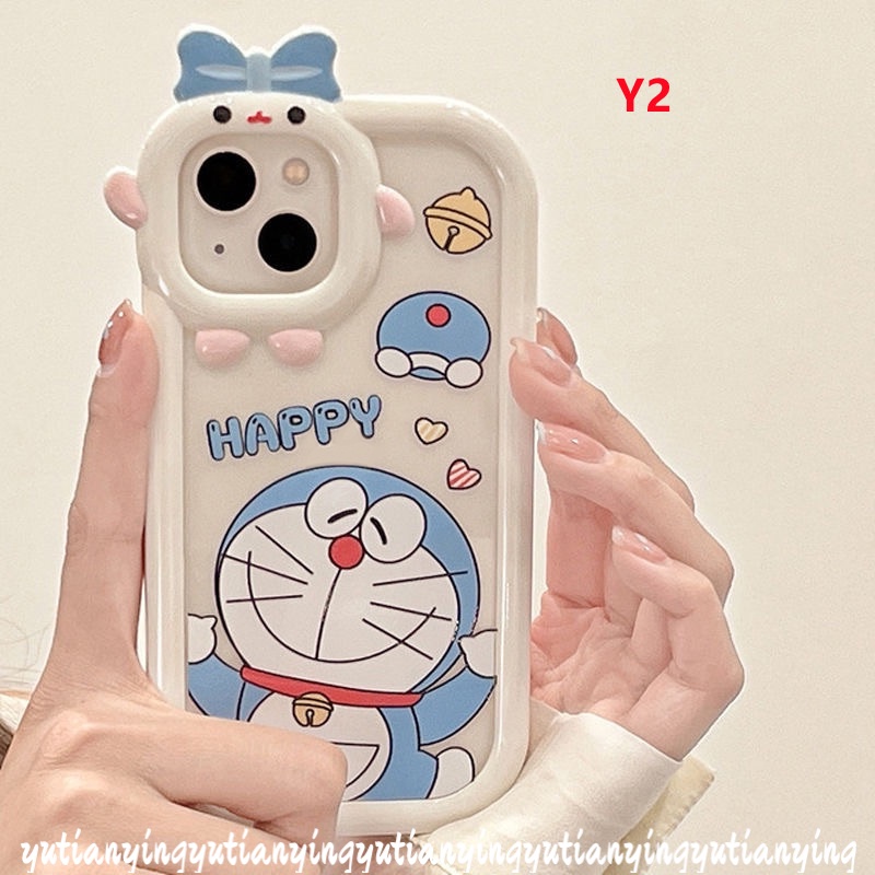 Soft Case Desain Kartun Hello Kitty Doraemon 3D Untuk IPhone 13 12 11 14 Pro MAX 6 6S 7 8 14 Plus XR XS MAX X SE