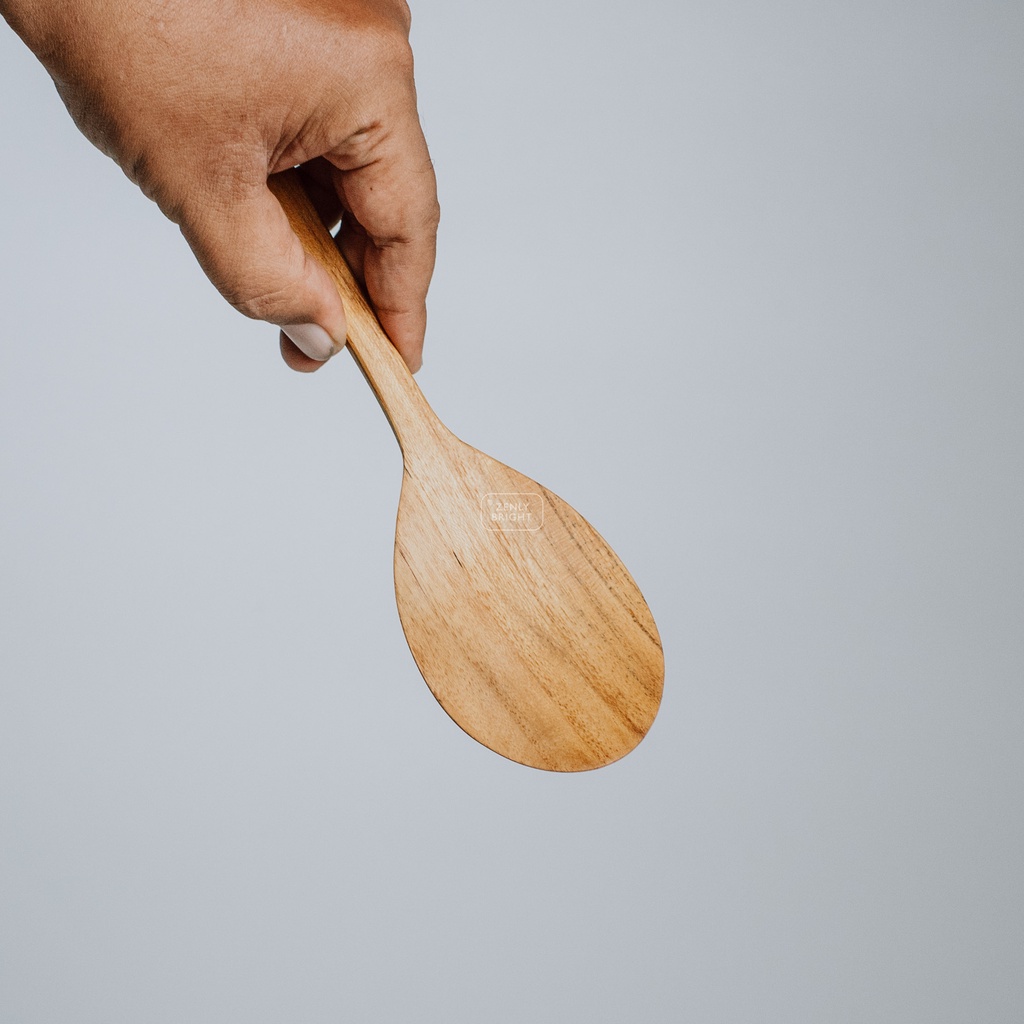 Spatula | Spatula Bulat Pipih | Spatula Kayu | Spatula Murah
