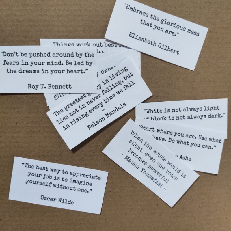 

48 pcs wise quotes dekorasi bujo world leaders paper strip