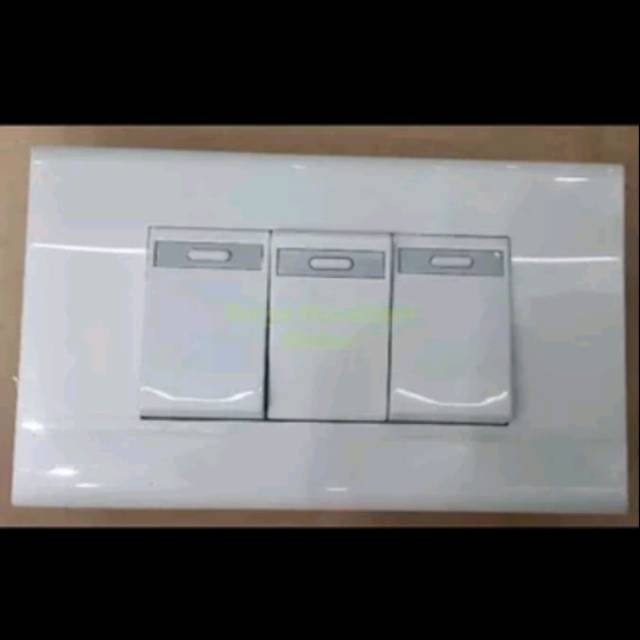 Saklar listrik 3gang 3 gang Triple panasonic sakelar panasonic inbow putih amode