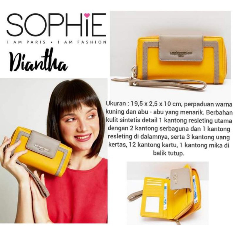 SOPHIE PARIS DOMPET WANITA ORIGINAL DOMPET TALI PANJANG DIANTA WALLET OFFICIAL SHOPIE MARTIN SOFI SO