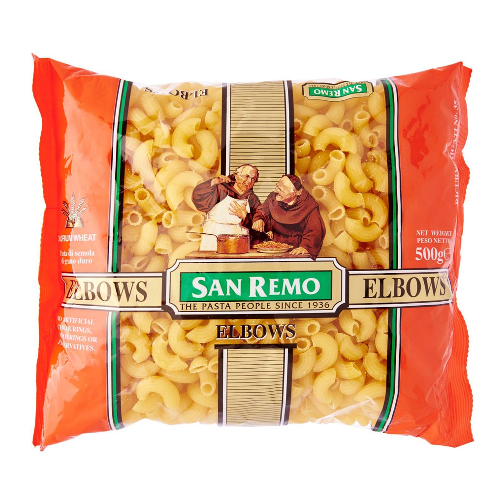 

SAN REMO 500G MACARONI ELBOWS BIASA / PASTA MAKARONI INSTAN