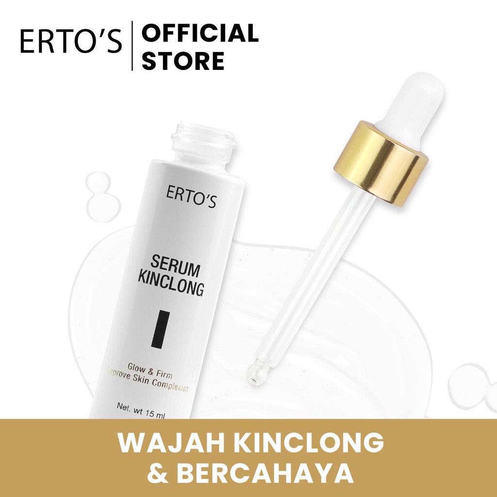 BPOM Ertos Serum Kinclong Serum Glowing Erto's Serum Pencerah Wajah Serum Ertos Glowtening