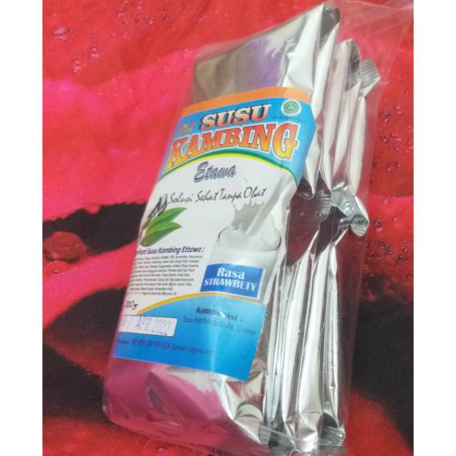 

Susu kambing kemasan sachet (harga pet sachet)