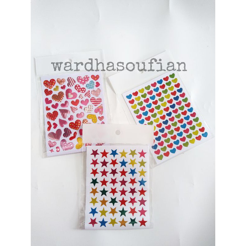 

stiker Deco / stiker love / stiker bintang / scrabook