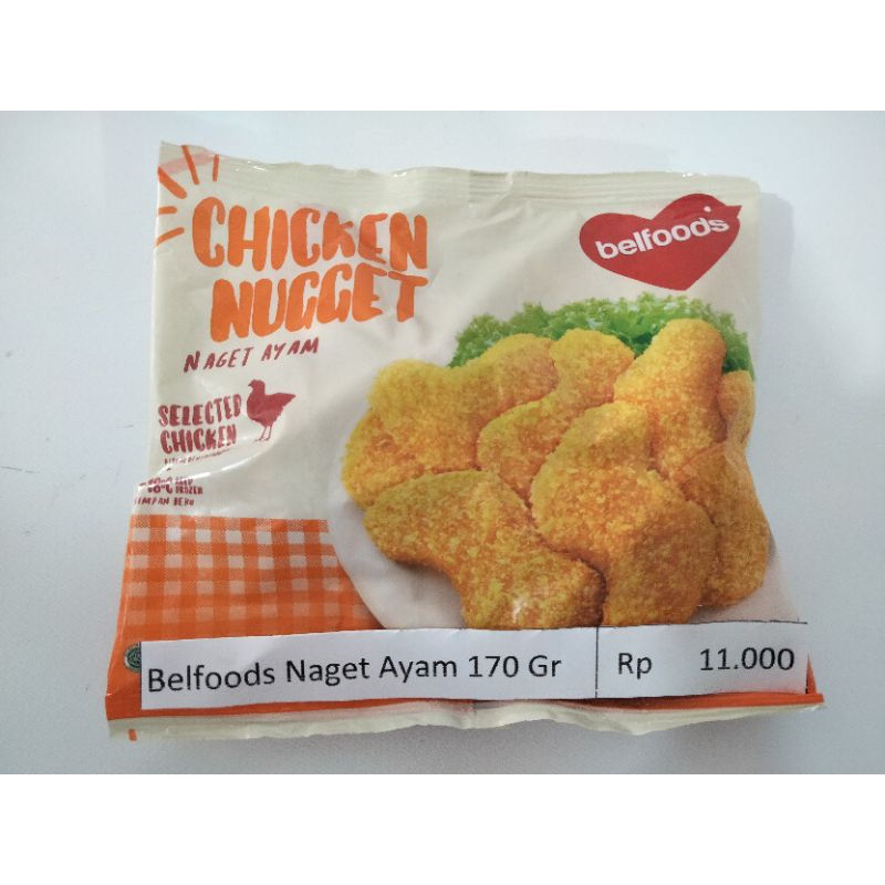 

belfoods nugget ayam 170 gr