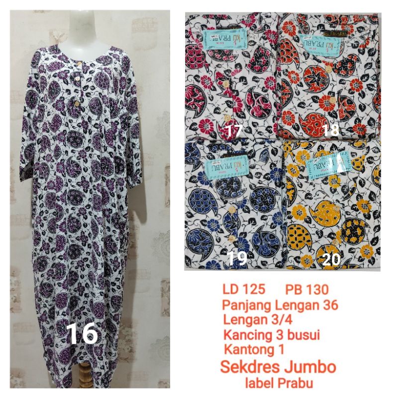 Sekdres Jumbo LD 125 PB 130 Kencana Ungu label Prabu