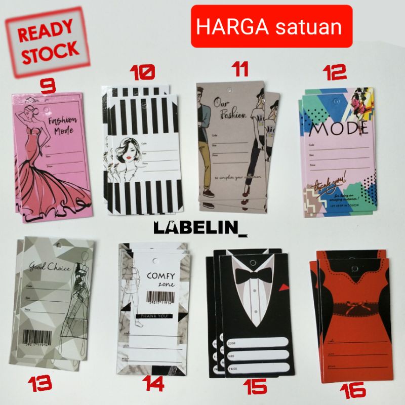 

PART-17 READY SATUAN HangTag Fashion hangtag label baju hangtag label hangtag baju sisa ekspor