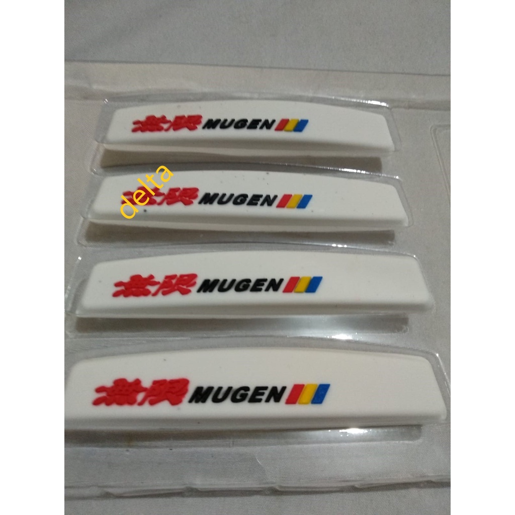 Door Guard karet/pelindung pintu mobil MUGEN Tulisan timbul/embos bukan sablon