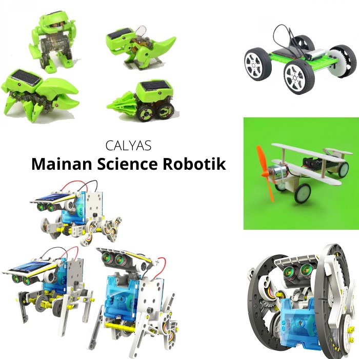 Mainan Anak Robotik Elektrik Science Transforming Solar Robot &amp; Education DIY Toys Kids