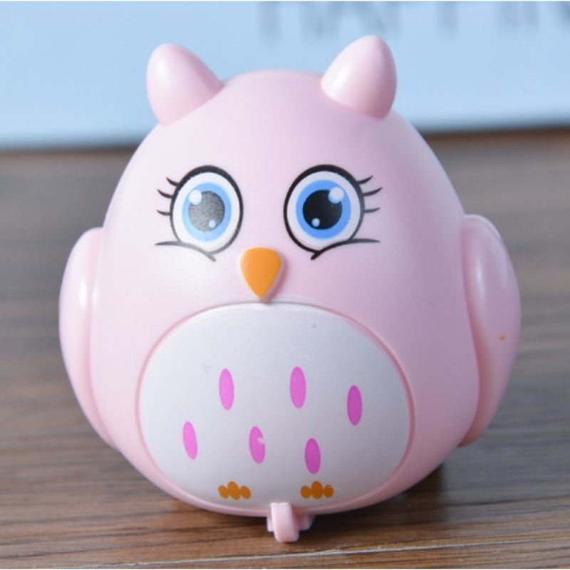 Mainan Anak Mobil Hewan Mobilan Bentuk Binatang Bentuk Hewan Lucu Pull Back / Mainan Lucu Tarik Mundur MURAH-Owl Pink