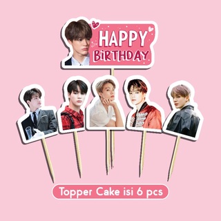 Jual TOPPER CAKE JENO NCT HIASAN KUE HAPPY BIRTHDAY DEKORASI KUE TART