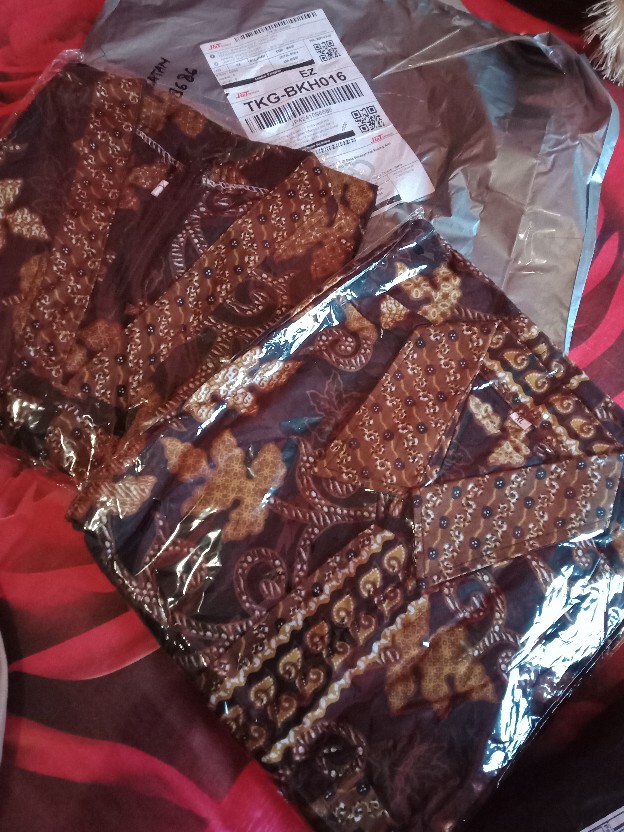 ( Promo Cod / Bisa Pisah ) Maura Couple - Sania Ruffle Batik Couple - M L Xl Xxl