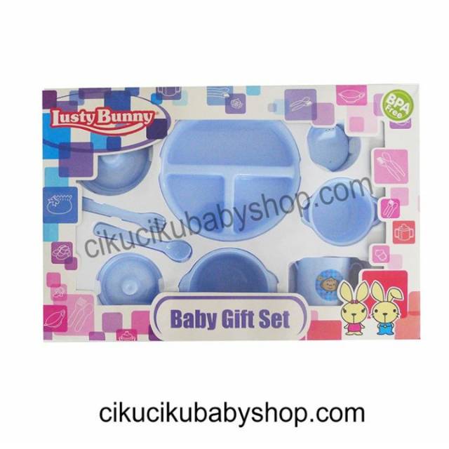 Lusty Bunny Feeding Set B2 isi 9 / Tempat Makan Bayi