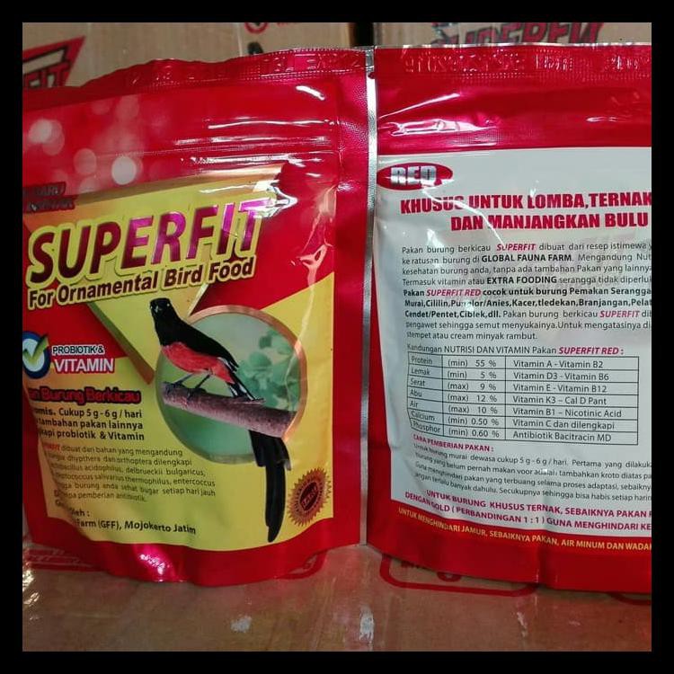 

Superfit Red High Protein 100Gr Voer Pur Kasar Bermutu