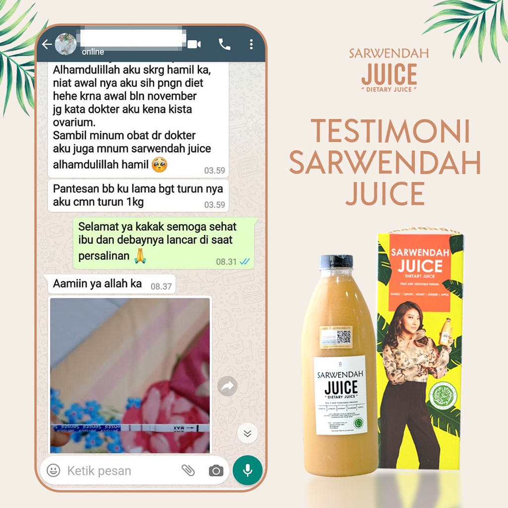 ( 350 ML ) Jus Sarwendah Natural / HERBAL SLIMMING  / Penurun DARAH TINGGI / ASAM URAT / PELANCAR HAID / Jus untuk Promil