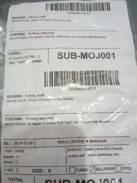 Batik Gamis/gamis Anak