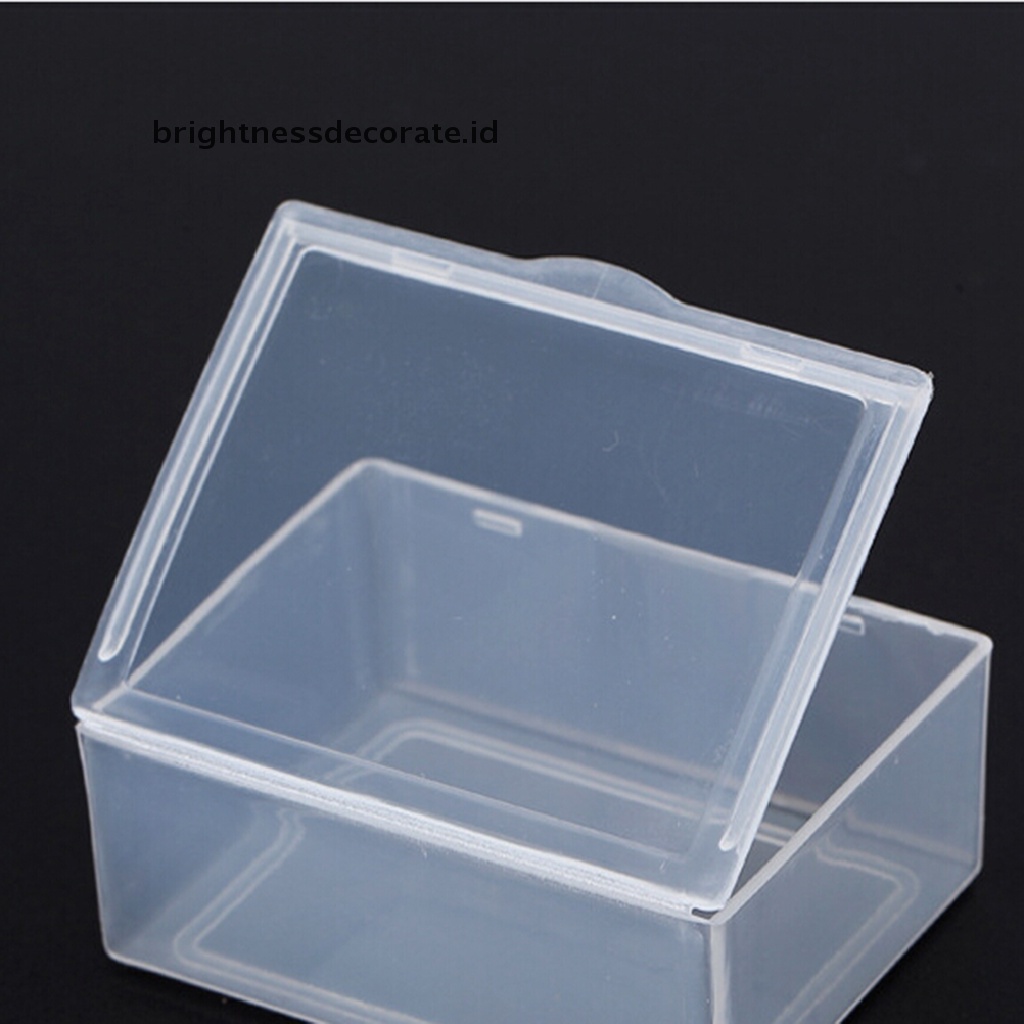 [birth] 5pcs Transparent Plastic Storage Box clear  rectangle Multipurpose display box [ID]