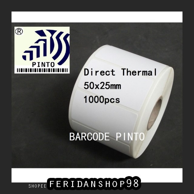 

BT477 LABEL STICKER BARCODE BEST THERMAL 50X25 CORE 1" 1 LINE 1000 PCS BY FERIDANSHOP98