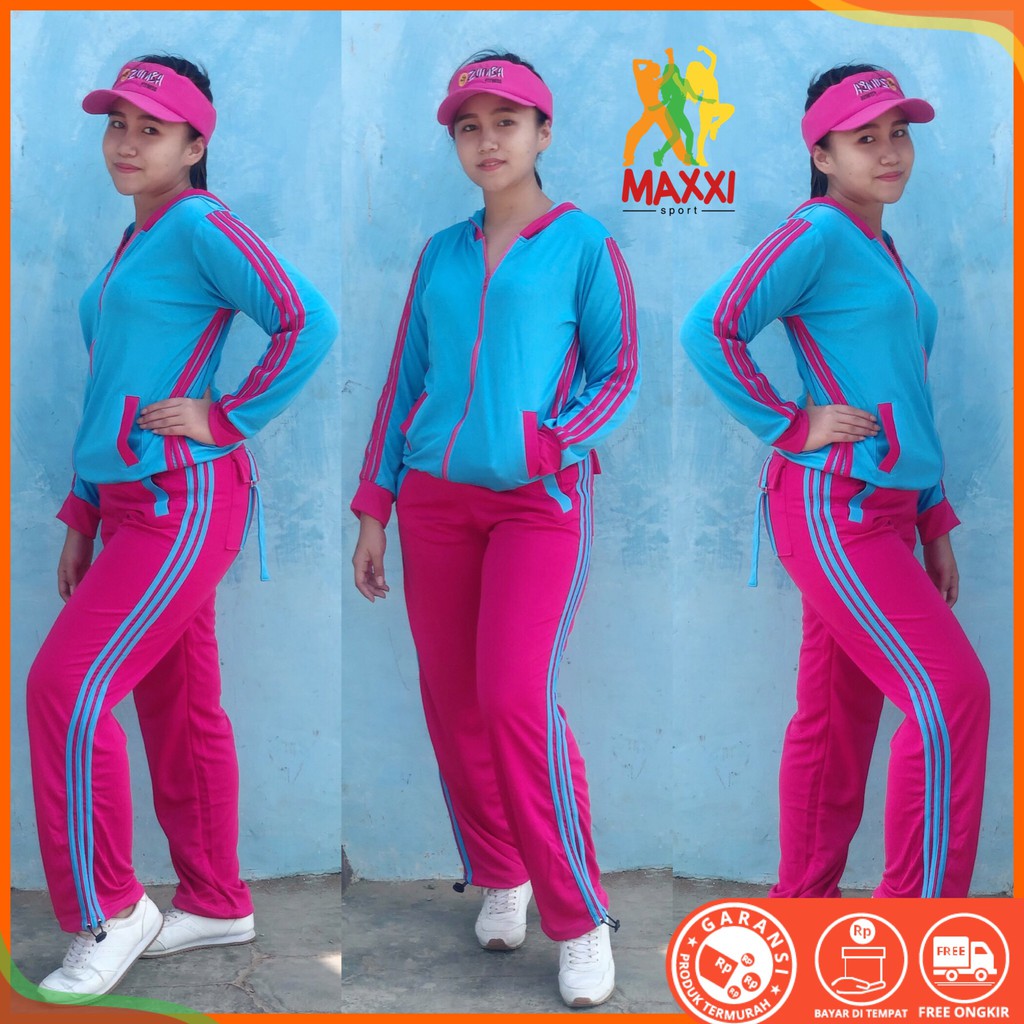  Baju  Senam  Setelan  Aerobic Zumba Lapangan Fitness Cycling 