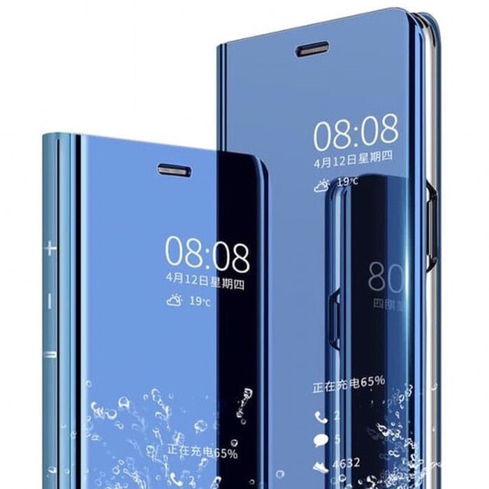 FLIP COVER XIAOMI REDMI 5 PLUS MIRROR CASE STANDING PHONE